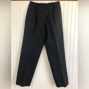 Liz Claiborne Black Pinstripe Trousers
